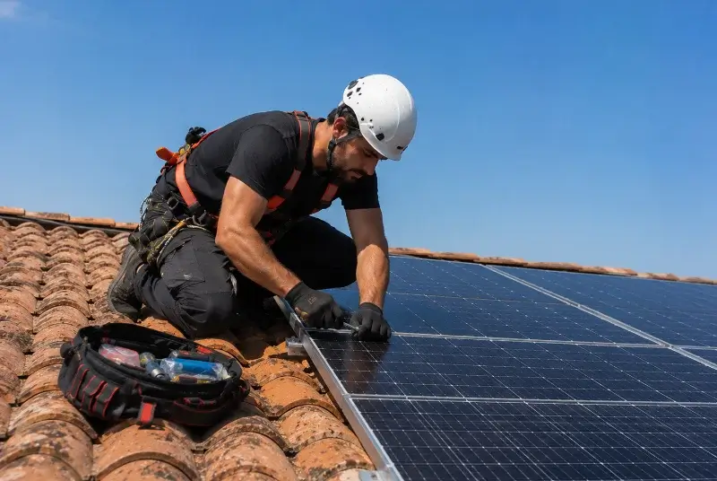 Maintenance et monitoring de panneaux solaires à Lallaing